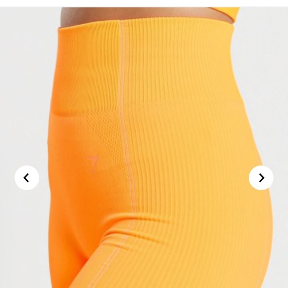 BNWT GYMSHARK ultra seamless in neon orange 🍊 - Picture 3 of 5